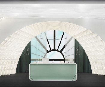 Modern Office Reception Desk-ID:518074997