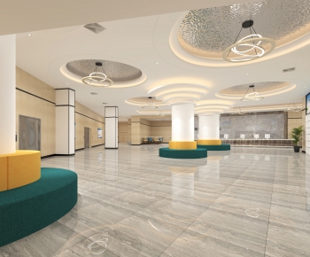 Modern Office Reception Desk-ID:624336002
