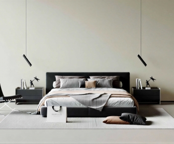 Modern Double Bed-ID:100729568