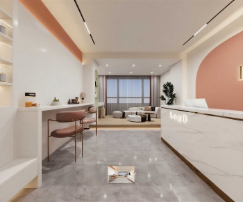 Modern Office Reception Desk-ID:311588052
