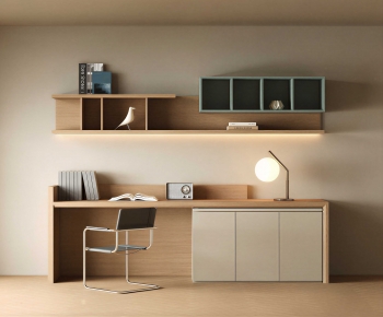 Modern Computer Desk And Chair-ID:720411066