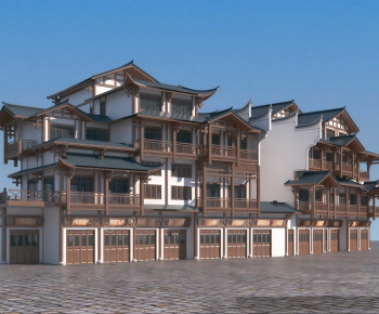 Chinese Style Appearance Of Commercial Building-ID:766671901