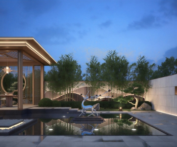 New Chinese Style Courtyard/landscape-ID:348588942