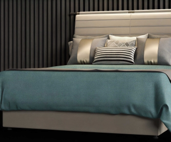 Modern Double Bed-ID:771811039