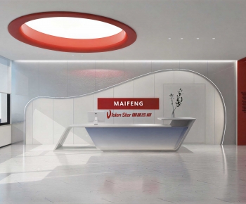 Modern Office Reception Desk-ID:809969969