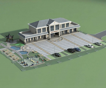 Modern Public Building-ID:323123934