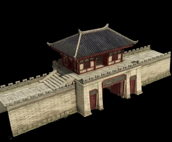 Chinese Style Ancient Architectural Buildings-ID:950882916