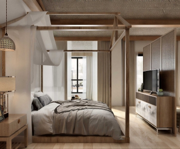 New Chinese Style Bedroom-ID:826477059