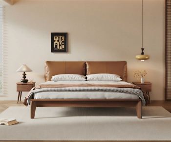 Modern Double Bed-ID:368328093
