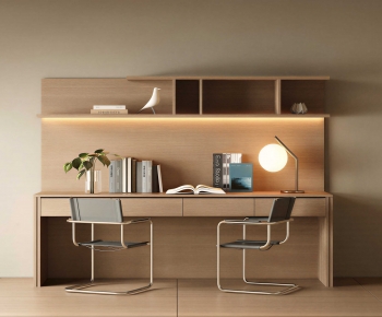 Modern Computer Desk And Chair-ID:600526099