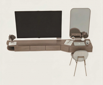 Modern Computer Desk And Chair-ID:127880102