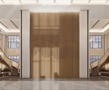 Modern Office Reception Desk-ID:665254128