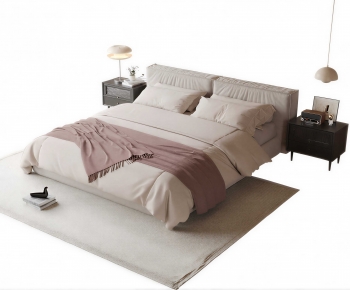 Modern Double Bed-ID:101189629