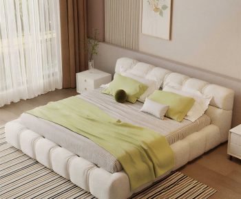 Modern Double Bed-ID:108784911