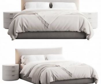 Modern Double Bed-ID:925951009