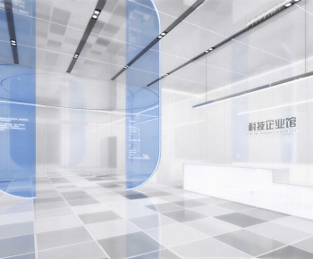Modern Exhibition Hall-ID:438287028