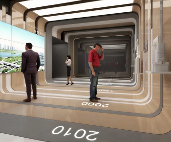 Modern Exhibition Hall-ID:623754027