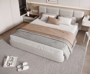 Modern Double Bed-ID:584139842
