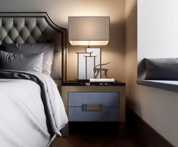 New Chinese Style Bedside Cupboard-ID:335324053