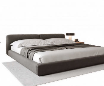 Modern Double Bed-ID:973470932