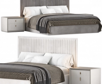 Modern Double Bed-ID:945329904