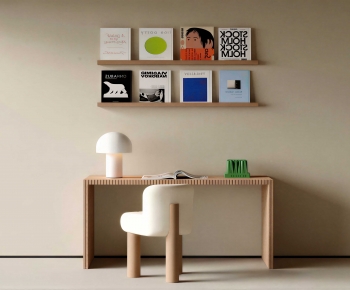 Modern Computer Desk And Chair-ID:273375036