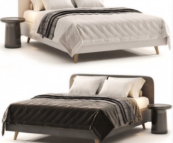 Modern Double Bed-ID:566859018