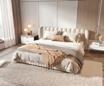 Modern Double Bed-ID:979975949