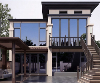 New Chinese Style Courtyard/landscape-ID:562772046