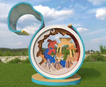Modern Sculpture Sketch-ID:617480324