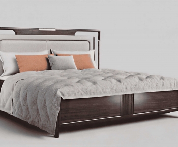 New Chinese Style Double Bed-ID:589248908