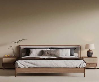 New Chinese Style Double Bed-ID:179162036