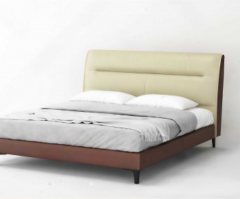 Modern Double Bed-ID:418540004