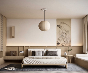 New Chinese Style Bedroom-ID:543740994