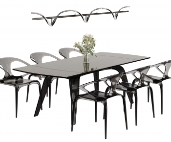 Modern Dining Table And Chairs-ID:729926111