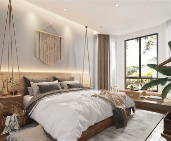 Wabi-sabi Style Bedroom-ID:100084078