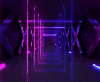Modern Exhibition Hall-ID:761682034