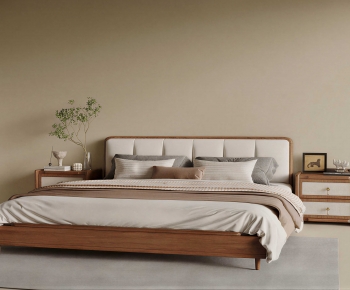 Modern Double Bed-ID:621351003