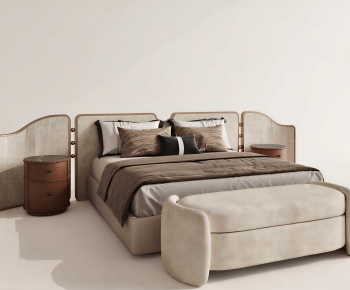 Modern Double Bed-ID:636293899