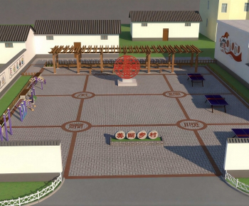 Modern Park Landscape-ID:393352999