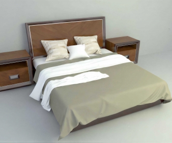 Modern Double Bed-ID:114873895