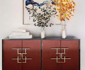 New Chinese Style Entrance Cabinet-ID:577337032