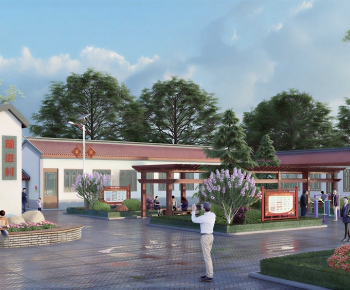 New Chinese Style Courtyard/landscape-ID:808656936