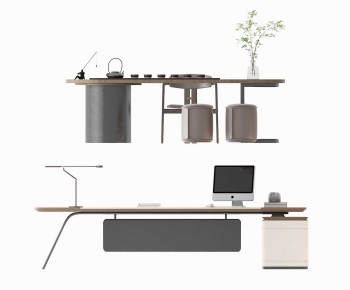 Modern Office Desk And Chair-ID:804471026