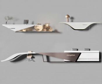 Modern Reception Desk-ID:646765959