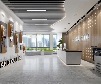 Modern Office Reception Desk-ID:848006968
