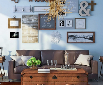 American Style Sofa Combination-ID:140886075