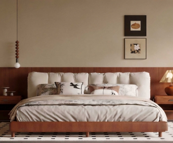 Modern Double Bed-ID:666667949