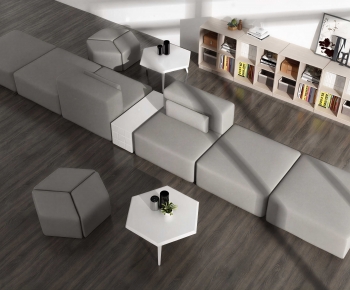 Modern Three-seat Sofa-ID:371892933