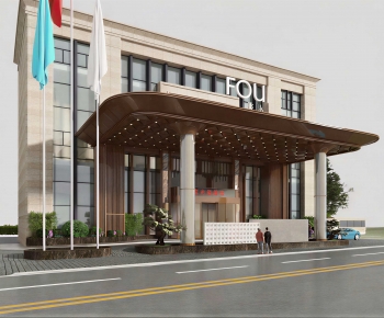 Modern Facade Element-ID:283778911